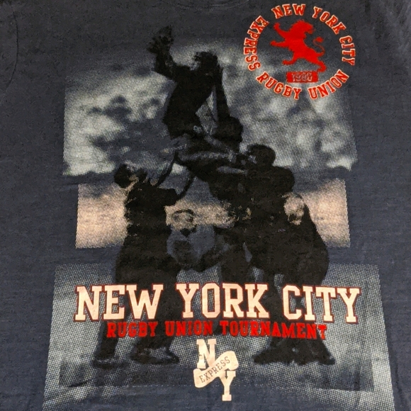 Express Other - Express Performance Rugby crew neck tee